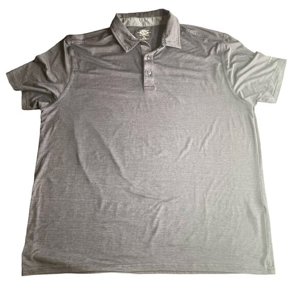 G.H. Bass Co. Mens Shirt Black XL Polo Short Sleeve Button Polyester No Pocket - Picture 1 of 9